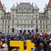 Thousands Of Workers Bus To Albany To Demand State-Wide $15 Minimum Wage